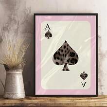 1/3 件装豹纹帆布墙画，饰有幸运8号球图案，粉色女孩海报，优雅装饰卧室、客厅或宿舍，送给她的礼物，不含画框 - 彩色 - 查看 22