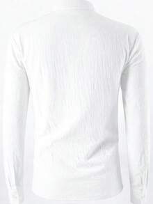 Men's Medieval Pirate Shirt - Renaissance Festival Costume, Western Roleplay Outfit, Suitable For Historical Events, Cosplay, Theme Parties - Machine Washable, Ruffle Collar Design, Unique Sleeve Details - White - View 3