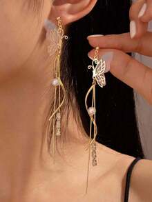 1pc Fashionable Flower Shaped Stud Earrings, Gift For Valentine's Day, Mother's Day - 多色 2 - 查看 4