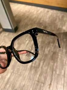 Vintage Style Transparent Glasses, Unisex, Cute Women's Design, Oversized, Non-Prescription - Multicolor - View 3