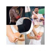 Adjustable Compression Elbow Support, Breathable Mesh Fabric With Dual Straps And Closure Design, Suitable For Gym And Daily Use. - Multicolor - View 11