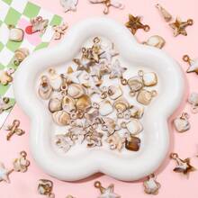 10pcs Cute Dolphin Butterfly Dragonfly Acrylic Pendant DIY Handmade Earrings Bracelet Hanging Accessories - Multicolor - View 5