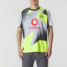 Puma BVB Away Jersey Replica Short Sleeve T-Shirt, 780104-02 - Silver-yellow - View 1