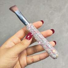 钻石镶嵌斜角轮廓高光刷，提亮泪沟刷，眼部遮瑕刷，无痕化妆刷 - 彩色 - 查看 4