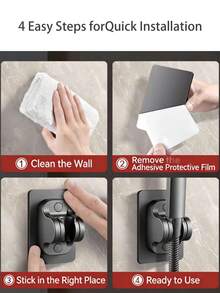 粘性淋浴喷头支架，通用手持淋浴喷头支架，适用于浴室 - 多色 - 查看 5