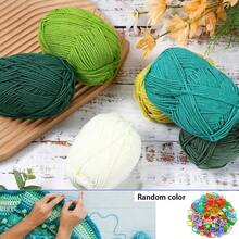 3pcs/(140-150g) 4-Ply Milk Yarn, Soft Crochet Knitting Yarn, Approx. 45g/Pc, For DIY Handmade Blankets, Sweaters, Scarves, Suitable For All Seasons (Random Color Accessories) - Multicolor - View 4