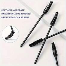 Eyelash Extension Supplies Set: Disposable Eyelash Brushes, Micro Cotton Swab Brushes, Eyelash Mascara Brushes, Lip Brushes - Multicolor - View 4