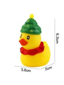 1pc Bestselling Creative Bath Toy Squeaky Small Yellow Duck, Low Decibel Squeak, Teenage Bathing Water Toy, Small Gift - Multicolor - View 8