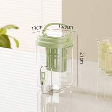 1個 2000ml 大容量冰箱冷水壺,附濾網與出水口,透明塑料果汁壺,適用冰茶、檸檬水、冷萃咖啡,適合夏季派對、BBQ、野餐、露營、居家飲品儲存容器,家庭與戶外活動理想選擇 - 彩色 - 查看 13