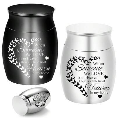 Mini Urns For Ashes Keepsake Small Cremation Keepsake Urns For Human/Pet Ashes, Memorial Sharing Urns For Family & Loved Ones - Purple/Blue ﻿