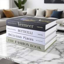 4pcs Black & White Paper Foldable Decorative Books, Indoor Home Decor Box, Creative Display Model, Desktop Luxury Ornament, Fake Books For Photography Props - 4pcs - View 3
