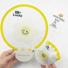 1pc Foldable Mini Round Fan, Summer Outdoor Cooling Accessory,Outdoor,Garden,Travel Essentials,Portable Essentials,Beach Essentials,Graduation Season,Commencement,Graduation Ceremony,Graduation Gift,Graduation Present,Graduation Gift,Graduation Present,Congrats Grad,Congratulations Graduate,Valedictorian,Finish School,Graduation Party,Outdoor Essentials,Travel Portable,Hiking Essentials,Camping Essentials,Portable Tools,Summer Essentials ,Summer Portable - A - View 11