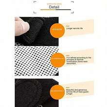 Heated Neck Massager, Adjustable Warm Support, Relaxes And Stabilizes Neck Muscles - Black - View 3