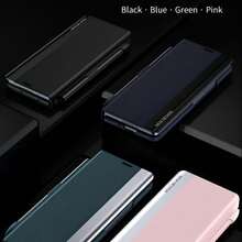 适用于三星 Galaxy ZFold3/ZFold4/ZFold5/ZFold6/ZFold7/ZTriFold 的真皮翻盖保护套,带支架,提供全方位保护,并附赠触控笔 - 彩色 - 查看 7