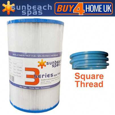 BSB001 Coarse Square Thread Cartridge - 1x Sunbeh Spas 3 Series Hot Tub Filter