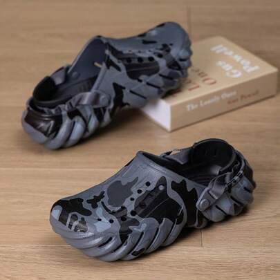Crocs 男士女士拖鞋涼鞋波波獵鴨迷彩Clog休閒舒適日常戶外運動拖鞋涼鞋2026夏款洞洞鞋211981-082