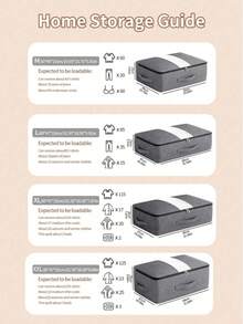 Túi đựng đồ cỡ lớn | Chất liệu vải không dệt bền chắc với cửa sổ trong suốt, hộp đựng quần áo nhiều lớp, thích hợp để trong tủ quần áo, dưới gầm giường, khi đi du lịch - Tiết kiệm không gian nhờ thiết kế dọc, phù hợp cho thời trang nữ, phòng ngủ, nhà cửa - Thiết kế hiện đại trang nhã, hộp đựng quần áo, túi đựng đồ, sắp xếp quần áo, phòng trong nhà, lưu trữ - Nhiều màu - Xem 9