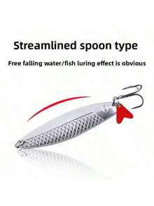 5个金属亮片路亚饵，6厘米/8.5克远投路亚饵 - 彩色 - 查看 2