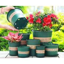 1pc Flower Pot, Home Flower Pot, Desktop & Balcony Pothos Planter, PP Resin Flower Pot, Tall New Root Control Gallon Planter - A - View 8