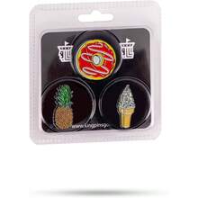 Ball Marker 3 Pack - Premium Quality Ball Markers. Enamel Paint Unique Designs Stylish - Customize Your Game - Sweet Treat - View 2
