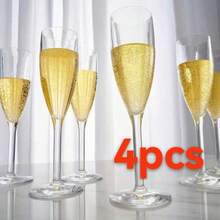 5盎司不易碎亚克力香槟杯，可重复使用的透明香槟杯，优雅的塑料马提尼杯 - 非常适合盛装鸡尾酒、香槟和甜点 - 可重复使用，慕斯杯 - 查看 8