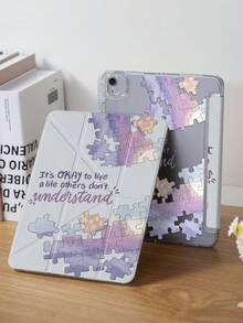 这款平板电脑保护套以渐变紫色拼图为视觉亮点，并配以一句治愈人心的名言：“过一种别人不理解的生活也没关系。”它传达了一种自我接纳、无所畏惧地生活，不受他人定义的态度。 - 彩色 - 查看 4