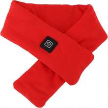 Unisex USB Heated Scarf, 100% Polyester Knit, 3 Heat Settings, Washable, Portable Electric Neck Warmer For Winter, Suitable For All Seasons (Power Bank Not Included) - Multicolor - View 9