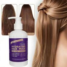 MELAO角蛋白椰子迷迭香油保湿发膜，适用于干性、卷曲及受损发质，烫发后护理，令秀发柔软顺滑，深层滋润，抚平毛躁，修护强韧发丝，250克/8.8盎司 - 正裝 - 查看 5