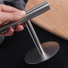 金属汉堡肉饼压模器，可调节汉堡肉饼压模器，汉堡肉饼制作器，适用于牛肉、蔬菜、汉堡和烹饪。 - 銀色 - 查看 6