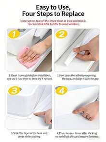 Waterproof Self-Adhesive Seal Strip, Mildew Resistant Caulk Tape For Kitchen Sink, Bathroom, Bathtub, Toilet, Countertop, Easy To Install - White - View 10