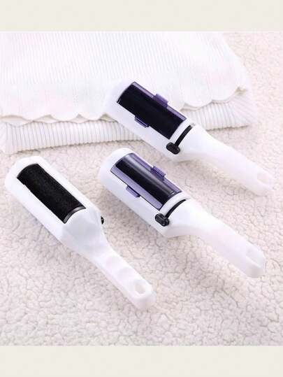 Clothing Static Dry Cleaning Brush, Rotatable Double-Sided Static Dry Cleaning Brush, Clothing Dusting Brush Cleaning Tool, Hair Remover For Coats And Pants, Hair Removal Brush, Hair Vacuuming Brush, Coat And Pants Hair Depilation Brush, Hair Hair-Adsorption Brush