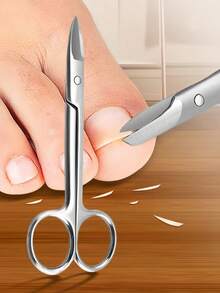 1pc Stainless Steel Small Nail Clipper, Suitable For Fingernails And Toenails, Manicure Care Set - Multicolor - View 1