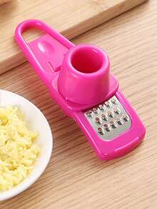 Multifunctional Garlic, Ginger, Hassella, Stainless Steel, Garlic And Powder, Multifunctional Ginger Grinding Machine, Grinding Machine, Electric-Free Plastic Garlic Cutter, Easy To Use, Garlic, Ginger, Onion, Chili, Nuts, Etc. - Multicolor - View 6