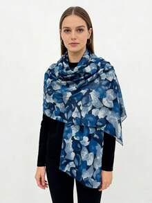 1 pieza Bufanda/Pañuelo para la cabeza de mujer para primavera/verano - Púrpura malva - Ver 11