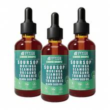 Vyxion Soursop Seamoss Moringa Oregano Turmeric Black Seed Oil – Liquid Drops. Women's Health. - 1 Pack - 查看 3