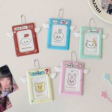 1pc Mini Wing Star Decor Card Holder, ID/Campus Card Protector, 3 Inch Instant Photo Display Accessory - Small Wings Card Holder - View 6