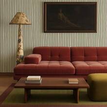 Beige And Sage Green Peel And Stick Striped Wallpaper - 1PC - View 2