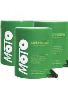 MOTO Metabolism Booster |     30 Capsules, Fat Burner & Energy Enhancer For Weight Loss - 3 chai - Xem 1