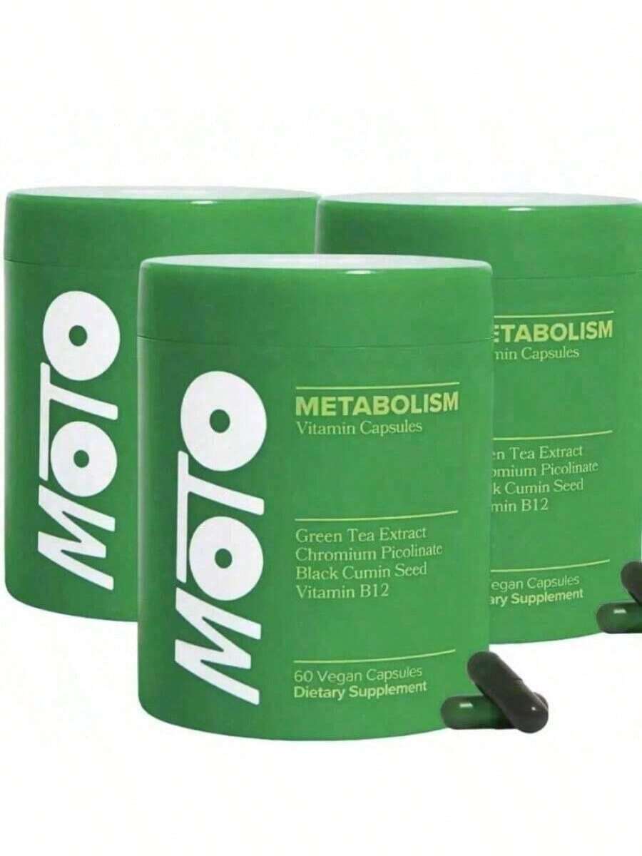 MOTO Metabolism Booster |     30 Capsules, Fat Burner & Energy Enhancer For Weight Loss - 3 chai - Xem 1