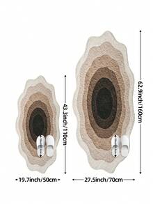 DAJIANG Thảm len dài màu kem, viền lượn sóng bất đối xứng, thích hợp cho phòng tắm, nhà bếp, ngoài trời, trong nhà, hành lang, phòng ngủ, phòng khách, cạnh giường, có thể giặt máy, dễ vệ sinh, đế chống trơn trượt, thích hợp trang trí phòng ngủ, phòng tắm, phòng ngủ, trang trí ngoài trời. - Nhiều màu - Xem 3