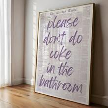1pc 'Do Not Drink In The Bathroom' - Fun Bathroom Wall Sticker - A - View 6