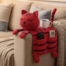 1pc/Set DIY Crochet Cat Sofa Armrest Storage Bag Knitting Kit (11 Colors Available, Not Finished Product, Requires Manual Crochet!!!), Suitable For Sofa Armrest Small Item Storage, Cat Sofa Armrest, Creative Home Decor DIY Material Kit, Home Storage Essential, Suitable For Beginners And Adult Craft Enthusiasts, Homemade Home Decor/Christmas Gift/New Year Gift/Valentine's Day Gift/Mother's Day Gift! - DIY Craft Kit - View 11