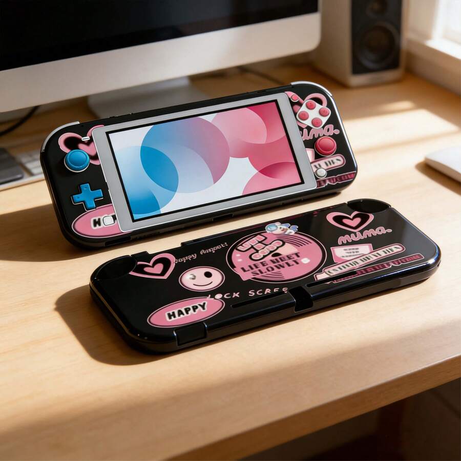 Pink Creative Pattern Protective Case Soft Shell For Nintendo Switch Game Console - View 1