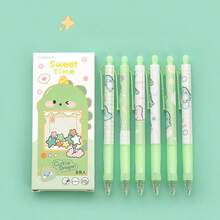 Erasable Gel Ink Pen Set, Cute Pattern Auto-Retractable Pen With Eraser Tip, Smooth Writing Marker Pen Suitable For Note Taking, Diary, School And Office Supplies, Ideal Birthday Holiday Gift For Children And Students - Sets - View 9