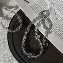 Bling Bling Transparent Ice Acrylic Summer Elegant Phone Lanyard - Clear - View 6