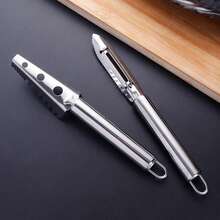 3 Piezas Juego de Raspadores de Escamas de Pescado de Acero Inoxidable, Escamador de Pescado Manual, Cepillo Descamador, Herramienta Descamadora, Removedor de Agallas, Herramienta Portátil para Descamar Pescado, Pelador de Frutas - Ver 8
