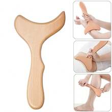Wooden Massage Tool Set, Wooden Massager Set, Manual Massage Tools For Legs, Waist, Shoulders, Arms, Back, Full Body Massage, Wooden Massage Roller, Home And Office Use - Apricot - View 3