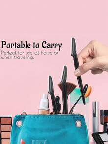 5/10/30/40pcs Unisex Face Razor, Multi-Purpose Eyebrow Trimmer, Facial Hair Removal Tool, Silicone Guard Eyebrow Trimmer, Easy Shaving Knife - Black - View 3