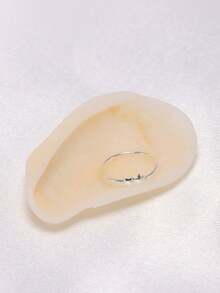 1pc 22G Nose Rings Hoops 925 Sterling Silver Piercing Septum Clicker Rings Cartilage Earring Helix Jewelry - Silver - View 7