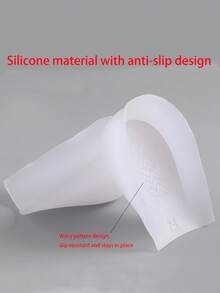 Detachable Invisible Height Increasing Insole Combination, Heel Pad, Half Pad, Transparent Shock Absorption, Non-Yellowing, Durable Shoe Lift - White - View 3